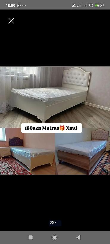 matras ortopedik: Tək nəfərlik çarpayı dəsti - Çarpayı ölçüsü: təxmini 90x200 sm (tək — 1
