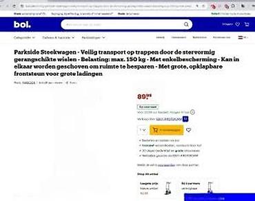 Merdevine: Kolica za stepenice sa trostrukim točkovima – Parkside - Konstrukcija — 15