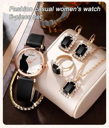 Setovi nakita: Ženski sat i nakit luxuznog modernog izgleda NOVO! !! Ženski sat i