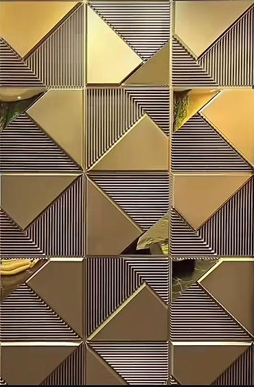 3d şəkillər: 3D dekorativ divar panelləri - Material: yüngül və davamlı 3D — 6