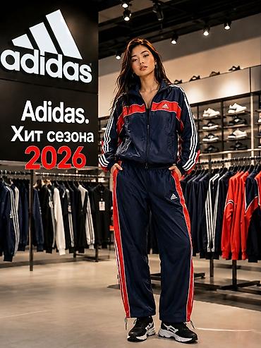 спортивный шорты: Женский спортивный костюм Adidas — хит сезона 2026. - Комплект — 1