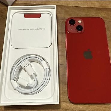 apple mini: IPhone 13 mini, 128 GB, Qırmızı, Barmaq izi, Face ID, Simsiz şarj — 3