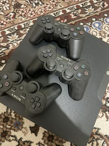 PS3 (Sony PlayStation 3): Игровая приставка Sony PlayStation 3 (тонкий корпус, чёрный) с — 1