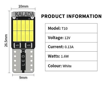 Tuning oprema: Led ubodne sijalice za poziciju,tablice i kabinu. Novo Sulfidne led — 8