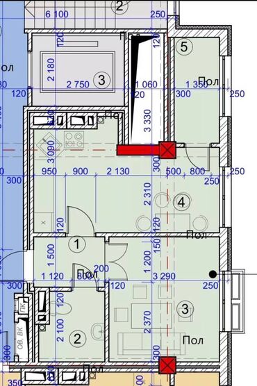 Продажа квартир: 1 комната, 41 м², Элитка, 2 этаж, ПСО (под самоотделку)