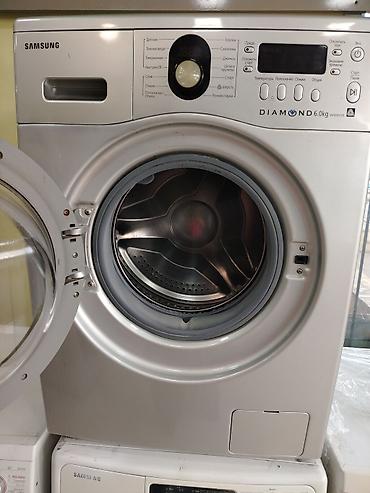 qapi zvanoku: Paltaryuyan maşın Samsung, 6 kq, İşlənmiş, Avtomat, Qurutmasız, Kredit yoxdur, Ünvandan götürmə, Ödənişli çatdırılma — 2