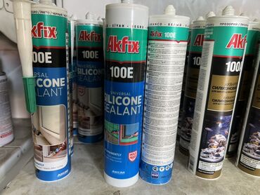 Краска: Универсальный силиконовый герметик Akfix 100E. Подходит для