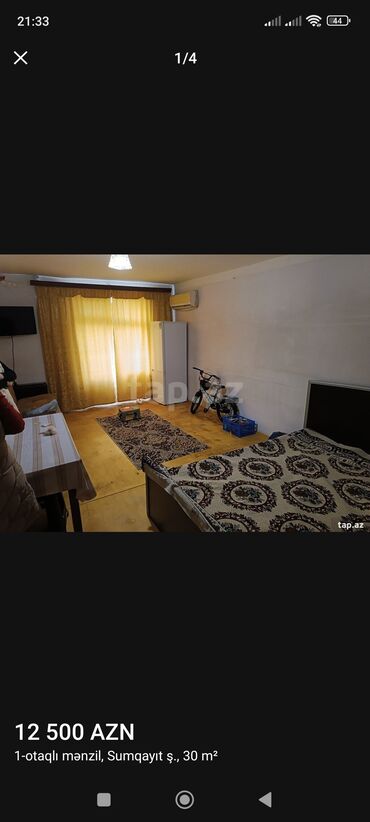 Продажа квартир: Сумгайыт, 1 комната, Вторичка, 20 м²