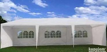 makiska terasa: Beli Paviljon Party 3x9m – Savršen za zabave i događaje na otvorenom! — 1