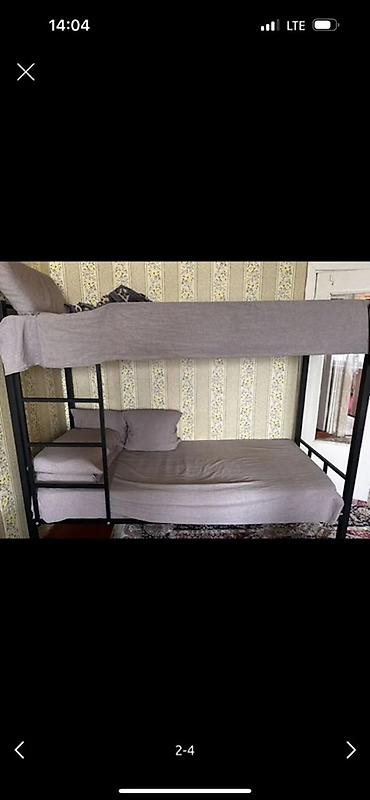 bunk bed: Двухъярусная кровать с металлическим каркасом Пользовались не долго — 1