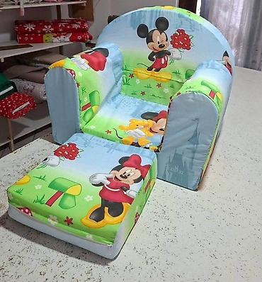 Foteljice: Mala fotelja 🪑 Dimenzije: 55×45 cm ✨ Sedeći deo: 30×30 cm 🛏️ — 5