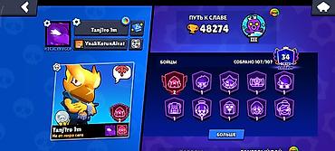 аккаунты пабг мобайл: Игровой аккаунт Brawl Stars Основные данные: - Ник: TanjIro 1m - — 2