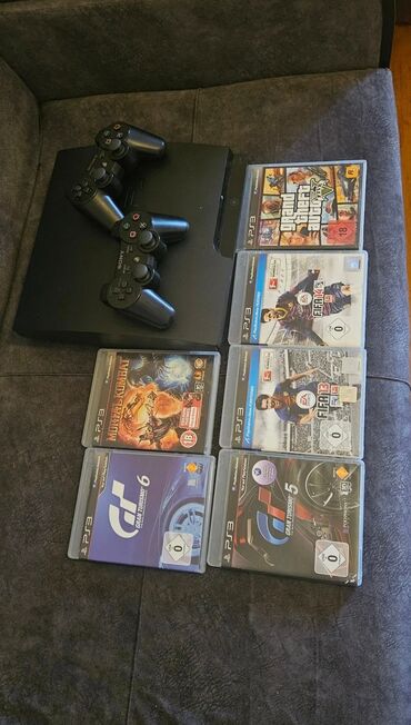 irşad electronics playstation 3: PlayStation 3 (PS3) komplekti - PS3 konsolu (qara rəng) - 2 ədəd