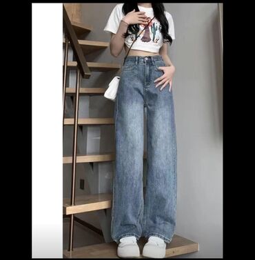 джинсы для девочки: Карго, Средняя талия, На маленький рост