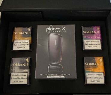 qelyan tutunu: Tam yeni bagli qutuda Ploom cihazi ve 4 eded Sobranie Stiki hediyye