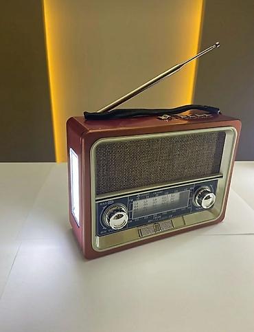 flashkart: Nostalji görünüşlü səs gücləndirici Fm radio Bluetooth USB flashkart — 7