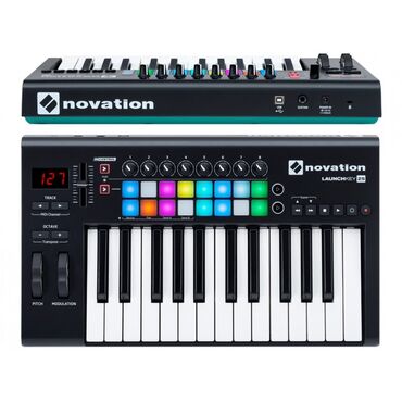 midi keyboard: Novation launchkey 25 mk2 MIDI klaviatura/sintezator studiya üçün təzə