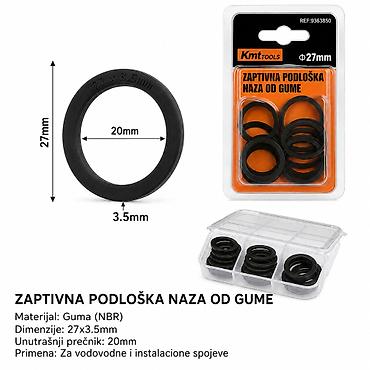 KMT Gumena za vrata i prozore 9368850 Opis: - Set zaptivnih podloški
