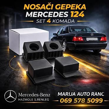 Amortizeri haube i gepeka: NOSACI GEPEKA MERCEDES 124 SET 4KOMADA | Gumeni nosaci gepeka — 2