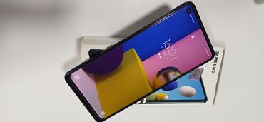 samsung note 9: Samsung Galaxy A21S, 32 GB, rəng - Göy, Barmaq izi, İki sim kartlı, Sənədlərlə