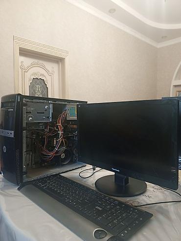dvd manitor: Masaüstü kompüter dəsti Komponentlər: - HP sistem bloku (Intel — 2