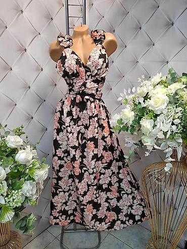 cvece mindjuse: 🌸Letnja ženstvena maxi haljina sa cvetnim printom, dostupna u tri — 4