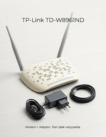 xiaomi router: TP-Link TD-W8961ND Wi-Fi Modem Router (İdeal vəziyyətdə) Qiymət: 12 — 1