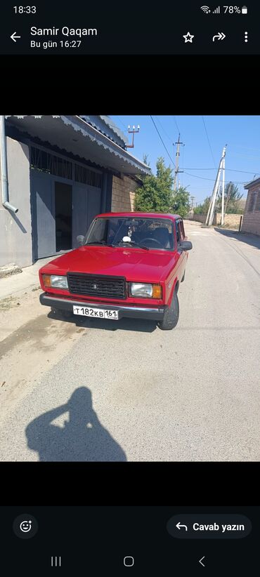 vaz 2107 oturacaqları: ВАЗ (ЛАДА) 2107: 1.6 л | 2007 г. | 5000 км Седан