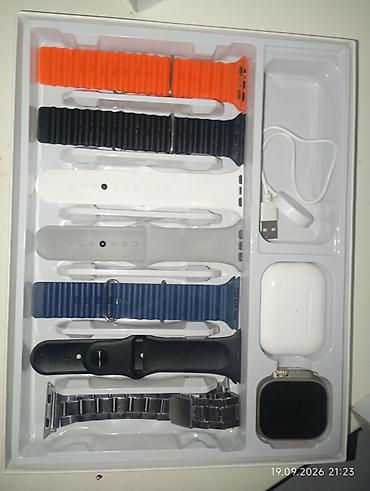 Smart Watch üslubunda ağıllı saat dəsti Dəst tərkibi: - Ağıllı saat