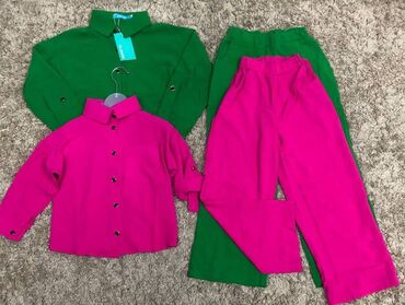 рубашка для девочки: Брючный костюм, Кюлоты, Рубашка, Made in KG, Осень-весна