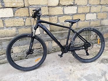 velos: Dağ velosipedi – mat qara rəngdə, yüngül alüminium hardtail karkasla — 5