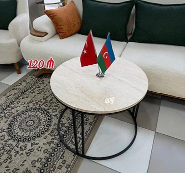 stol ofis: ✨ Modern Jurnal Masası ✨ *Qiymət 120 azn* ✅ Dairəvi zövqlü dizayn ✅ — 1