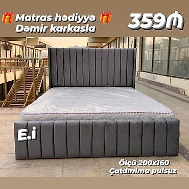 demir taxt: Yeni, İkinəfərlik çarpayı, Bazasız, Matras ilə, Siyirməsiz, Rusiya — 2
