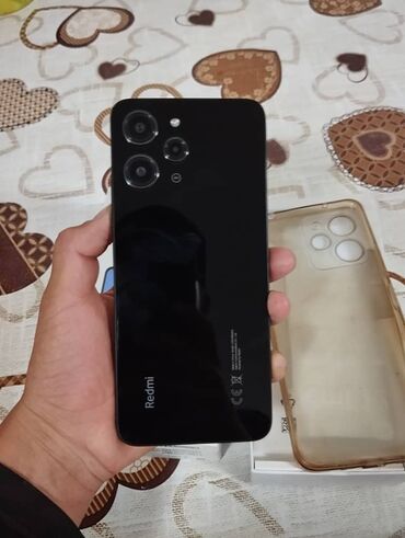 xr телефон: Xiaomi, Redmi 12 5G, Новый, 256 ГБ, цвет - Черный, 2 SIM