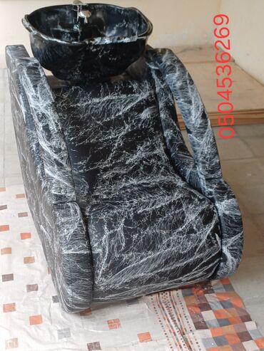 Salon, tibbi mebel dəsti: Gözəllik salonu üçün mebel dəsti Tərkib: - Saç yuma stolu: qara — 22