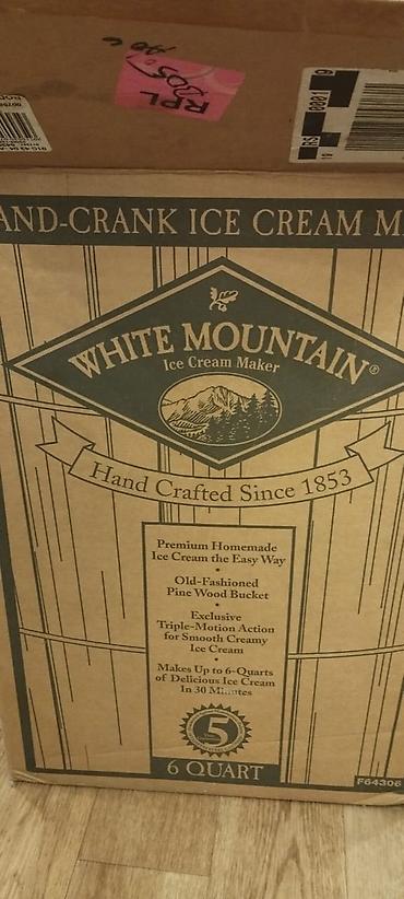 mountain: Винтажная мороженица White Mountain (оригинал, США), новая в заводской — 4