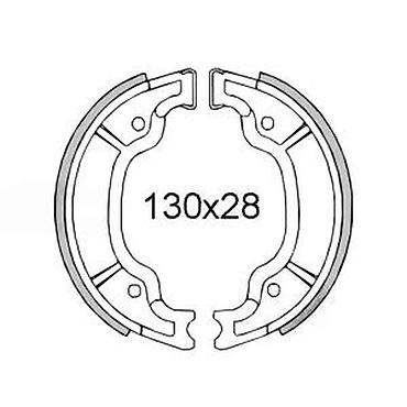 hsr 160: Kočione papuče za motocikl marke RMS, dimenzija 130x28 mm. Dizajnirane — 3