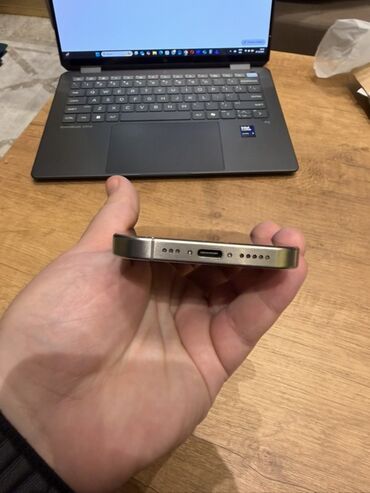 kofe aparati qiymeti: IPhone 15 Pro, 128 GB, Natural Titanium, Simsiz şarj, Face ID, Sənədlərlə
