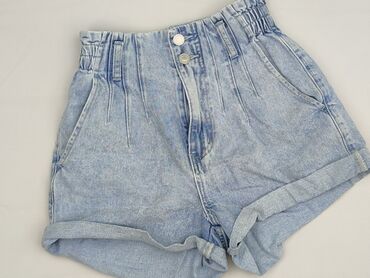 czarne krótkie spodenki z wysokim stanem: Shorts for women, size S (EU 36)