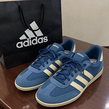 Мужские кроссовки, 44, Adidas, Новый, цвет - Синий