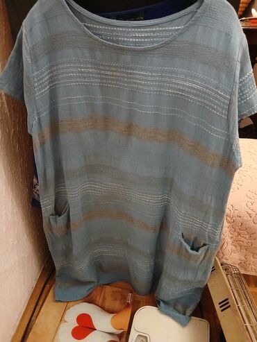 tommy hilfiger majice kratkih rukava: One size, bоја - Svetloplava, Oversize, Kratkih rukava
