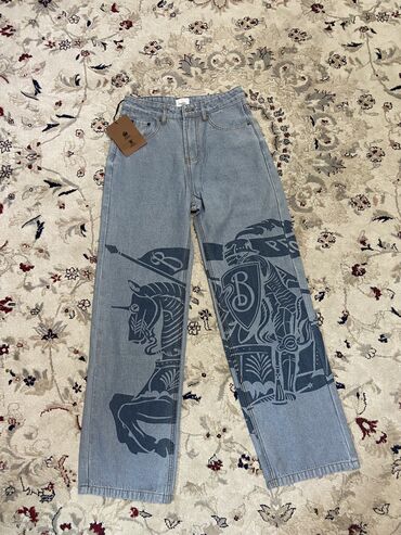 Джинсы: Burberry jeans, размер M, цвет голубой