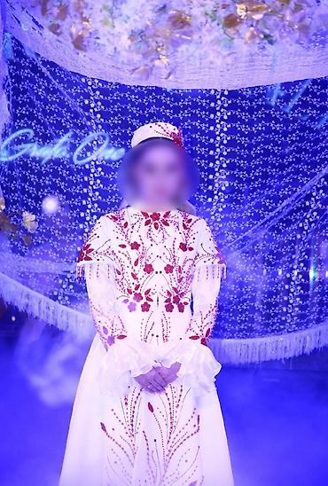 Свадебные платья и аксессуары: Платье на кыз узатуу, M, Новый, цвет - Белый — 1