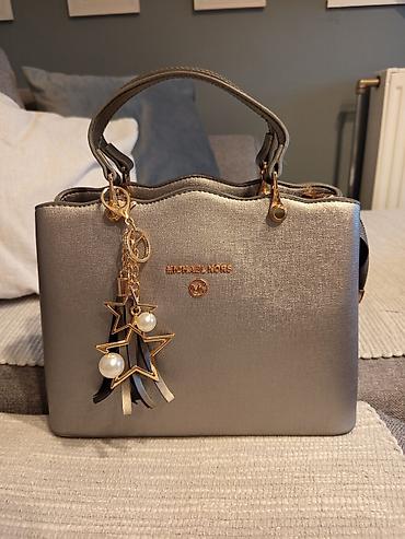 polovne mona torbe: Michael Kors torba – elegantna siva (metalizirana) tote/šoulder torba — 1