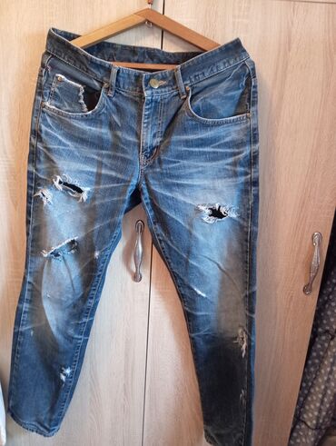 джинсы куртки мужские: Джинсы 4XL (EU 48), цвет - Синий