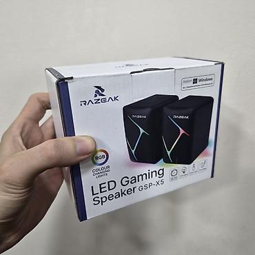 Колонки 6w RAZEAK LED Gaming Speakee gsp-x5 rgb USB AUX, новые