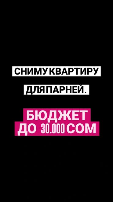 профсоюзная квартира: Ищем квартиру для парней. Бюджет аренды — до 30 000 сом. Можно в