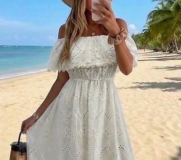 Dresses: Haljina Zara snezno bela sa belim vezom.Jednom recju prelepa uzivo.U — 6