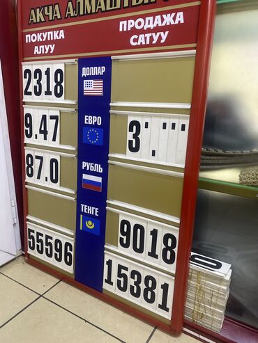 реклама на видеоэкранах бишкек: Продаю шит для обмен валют с цифрами за 2000 сом