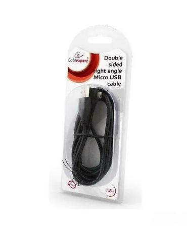 Kablovi za telefone: Obostrani Micro USB kabl sa L-uglom - Konektor: Micro USB sa — 5
